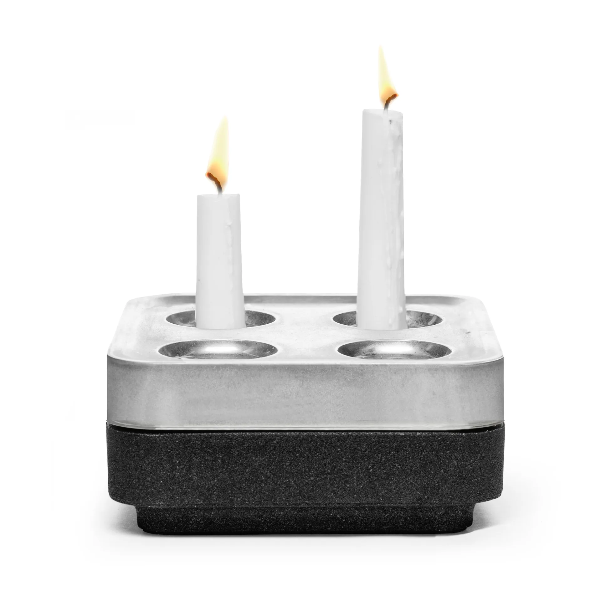 Ciotola di sughero per quattro candele 16x16 cm, Nero Born In Sweden