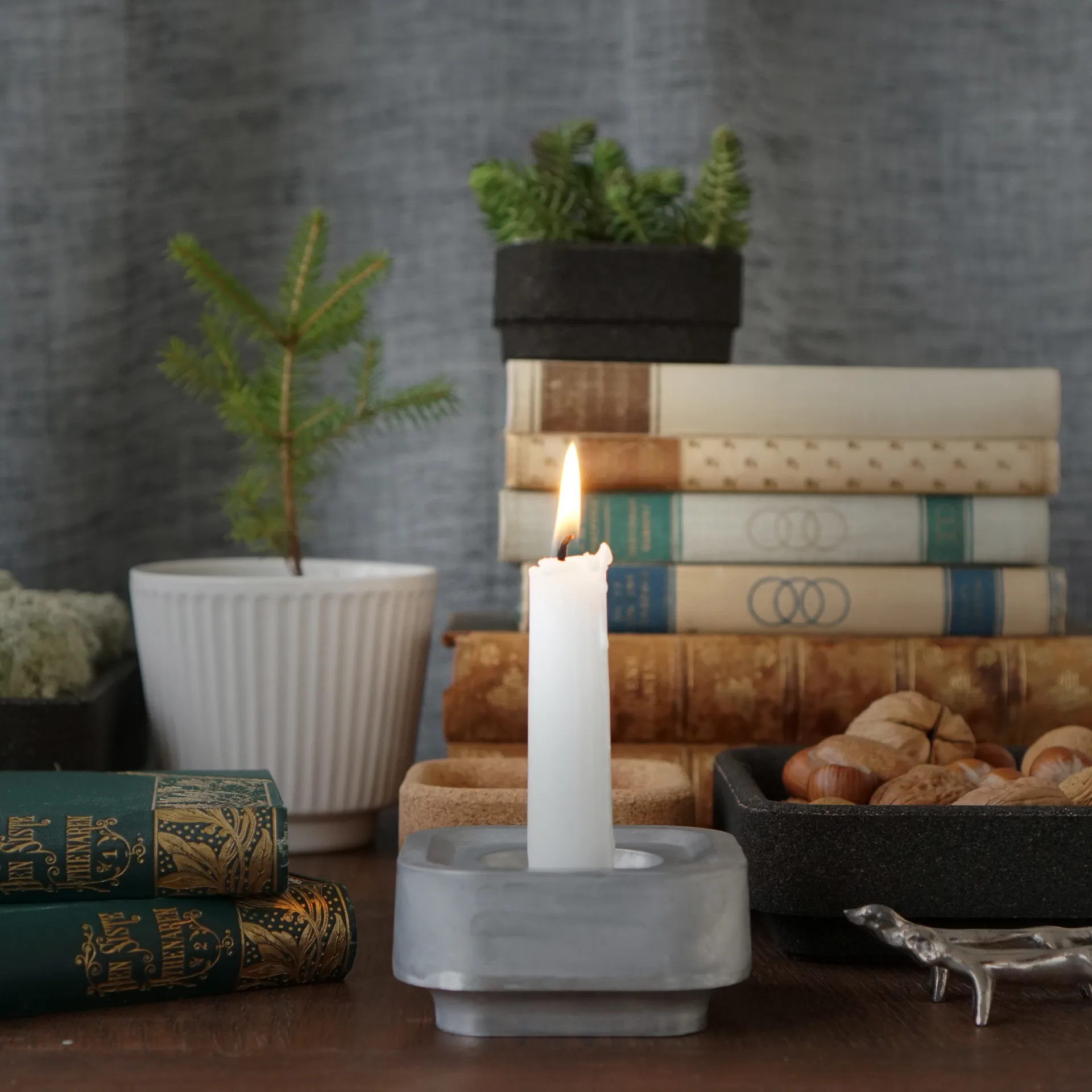 Portacandele Stumpastaken Ettan, alluminio Born In Sweden