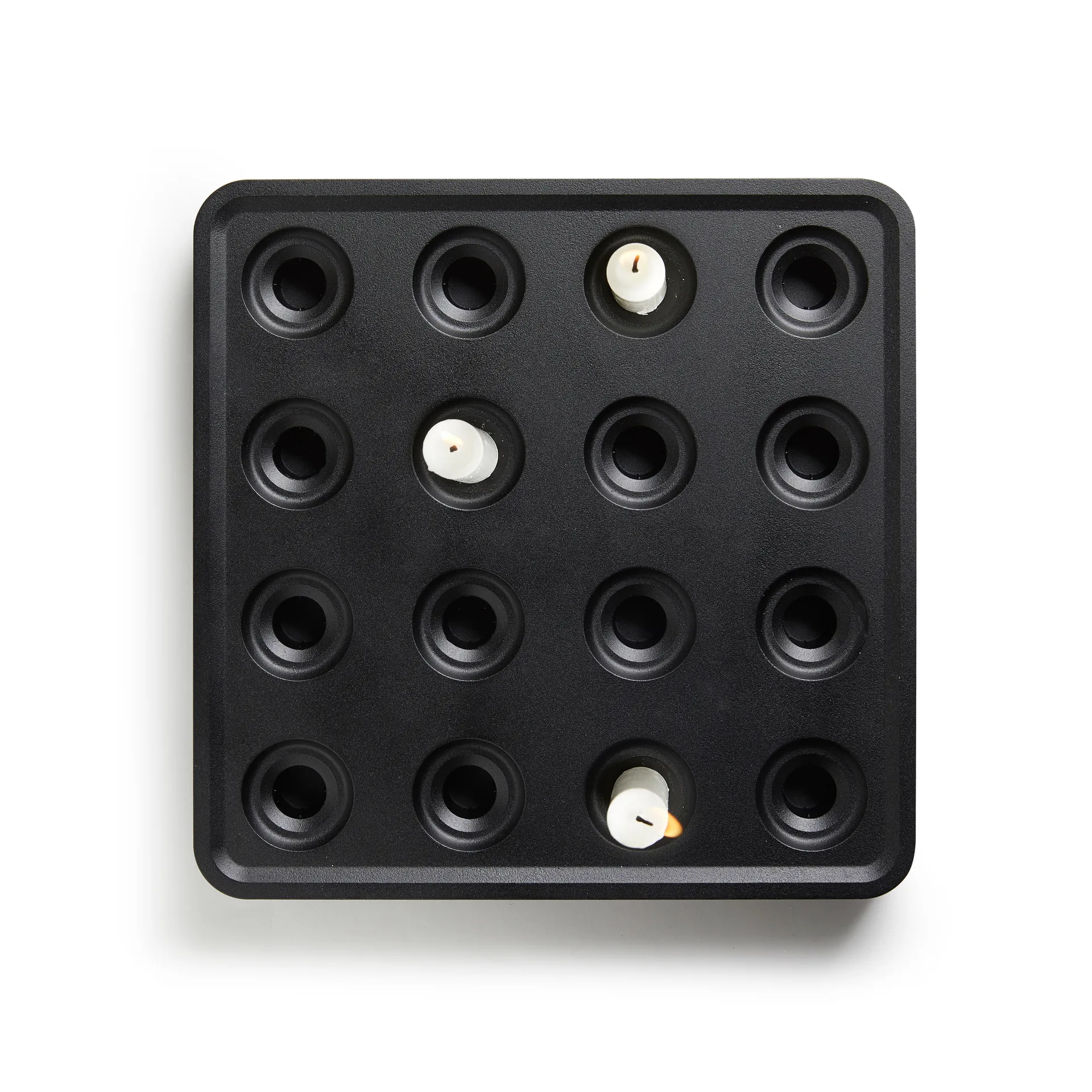 Portacandele Stumpastaken nero, grande Born In Sweden