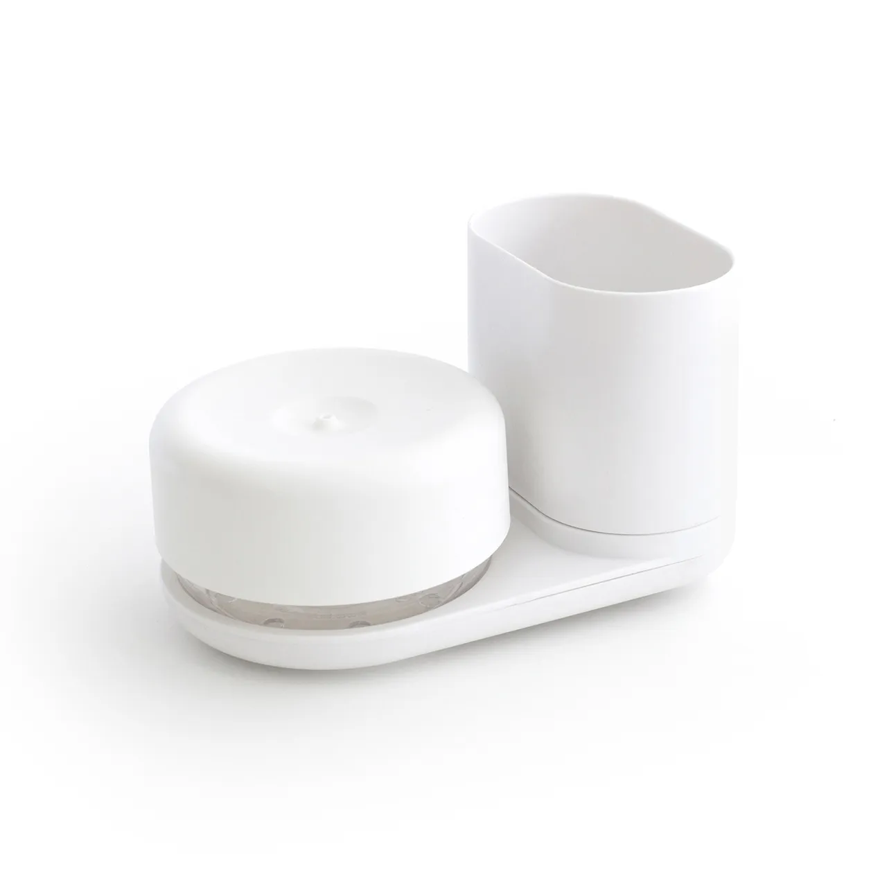 Dispenser detersivo da piatti con cestello contenitore, bianco Bosign