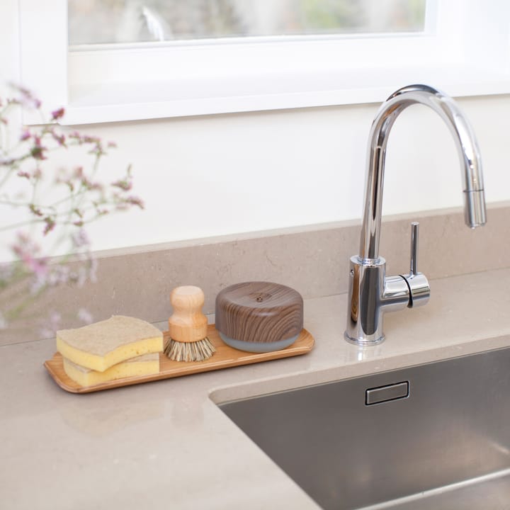 Dispenser di sapone Bosign, Dettagli in legno scuro Bosign