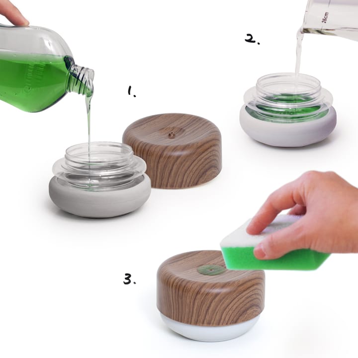 Dispenser di sapone Bosign, Dettagli in legno scuro Bosign