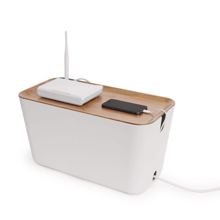 Organizzatore per cavi Cable Organiser XXL, Legno-bianco Bosign