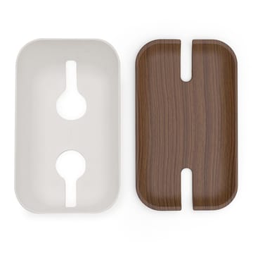 Organizzatore per cavi M - Dettagli in legno scuro - Bosign