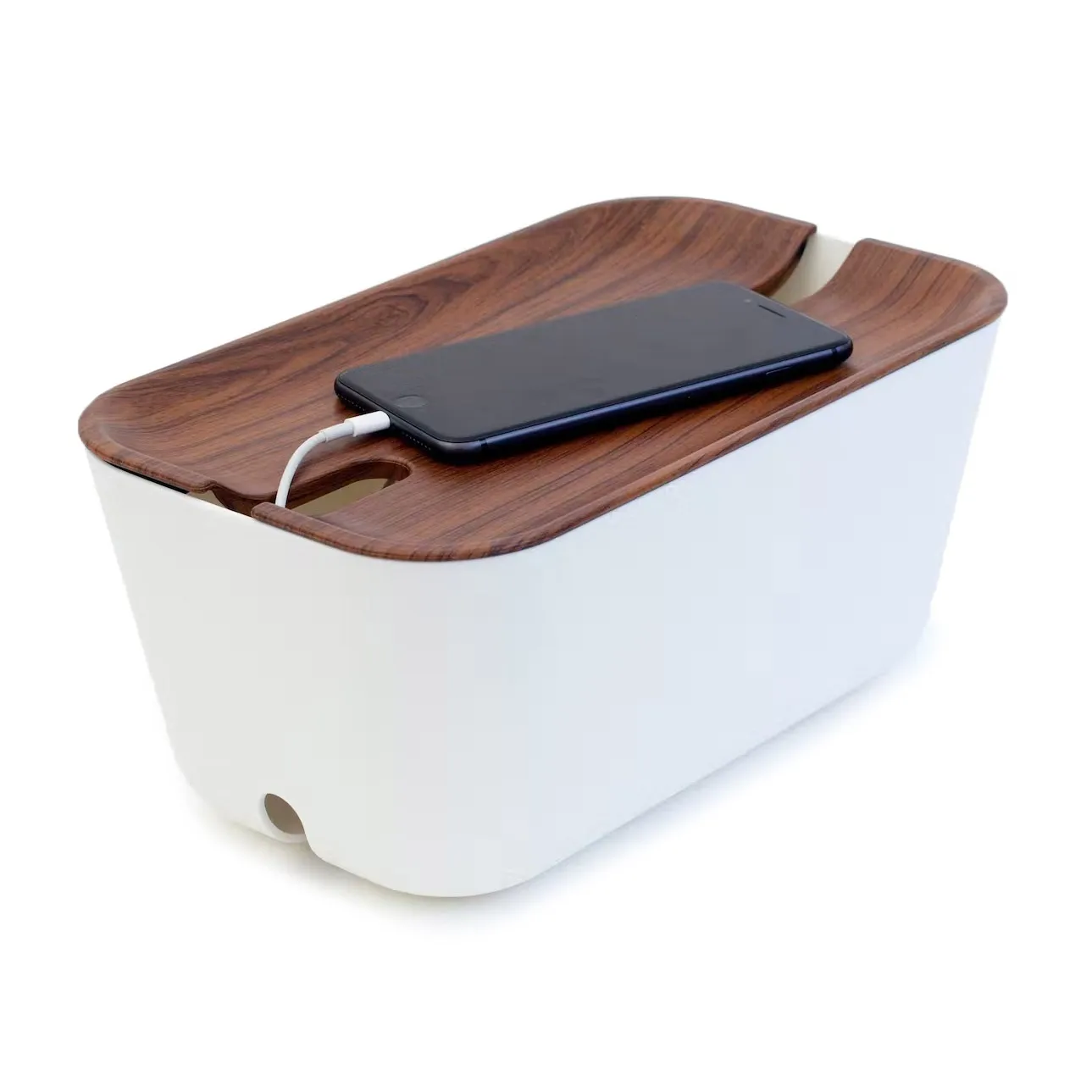 Organizzatore per cavi M, stampa in legno marrone scuro Bosign