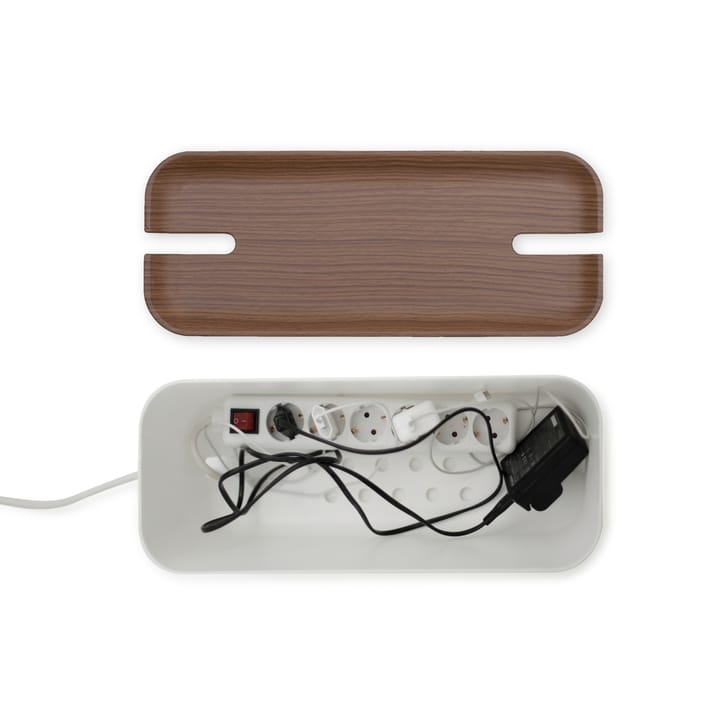 Organizzatore per cavi XL, Dettagli in legno scuro Bosign