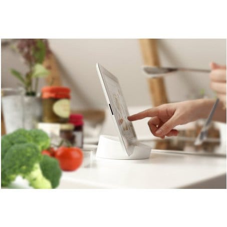 Porta tablet da cucina, bianco Bosign