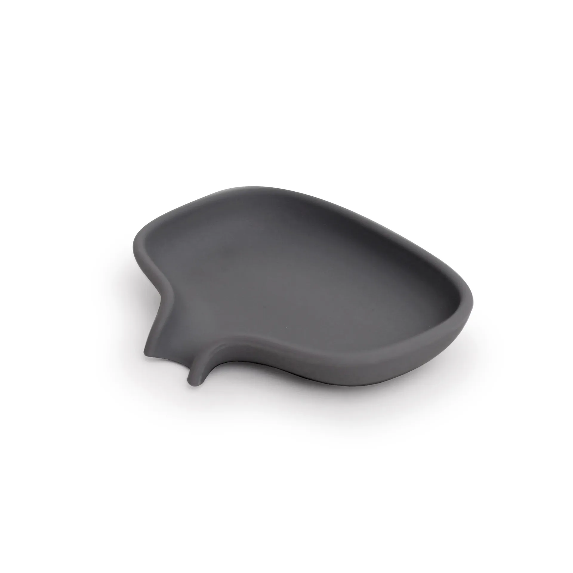 Portasapone con beccuccio di drenaggio in silicone, Grigio grafite Bosign