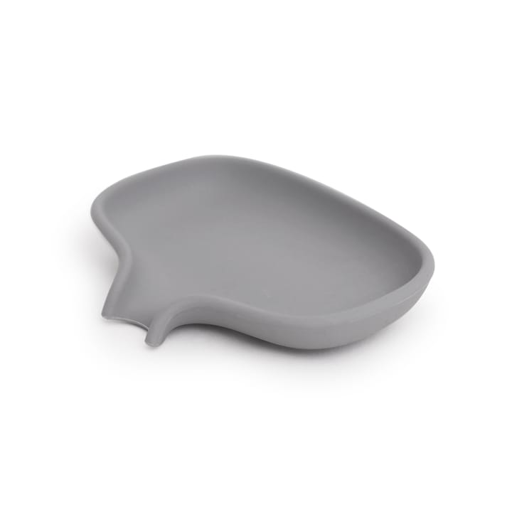 Portasapone con beccuccio di drenaggio in silicone - grigio - Bosign