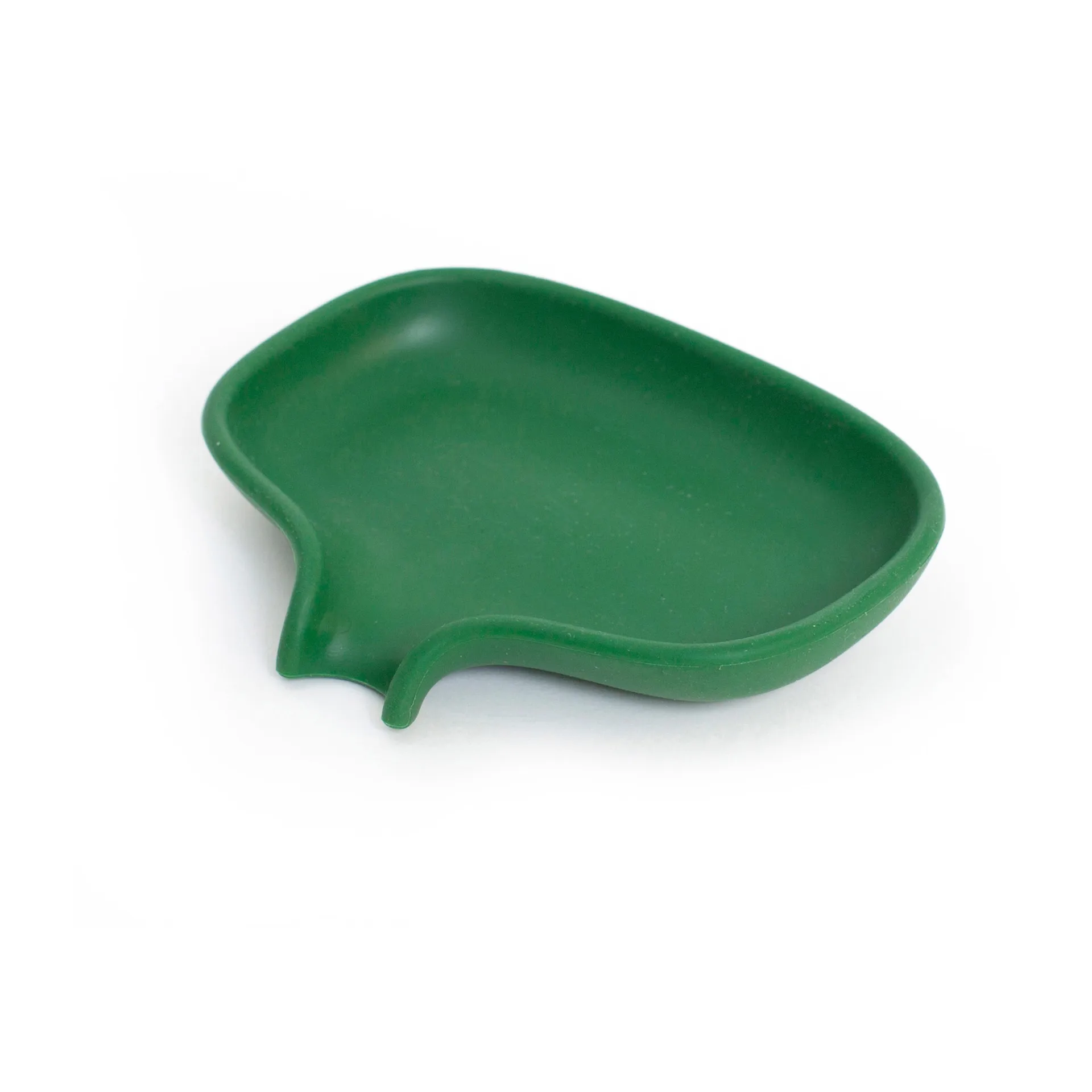 Portasapone con beccuccio di drenaggio in silicone, Verde scuro Bosign
