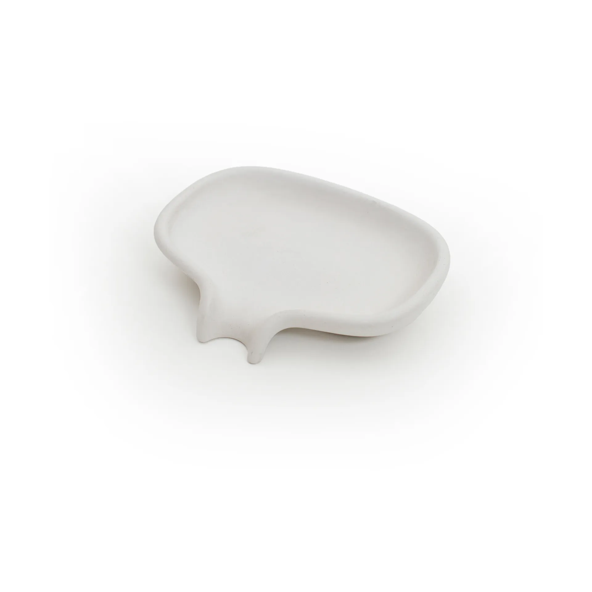 Portasapone con beccuccio di scolo in cemento Soap Saver Flow , Bianco Bosign