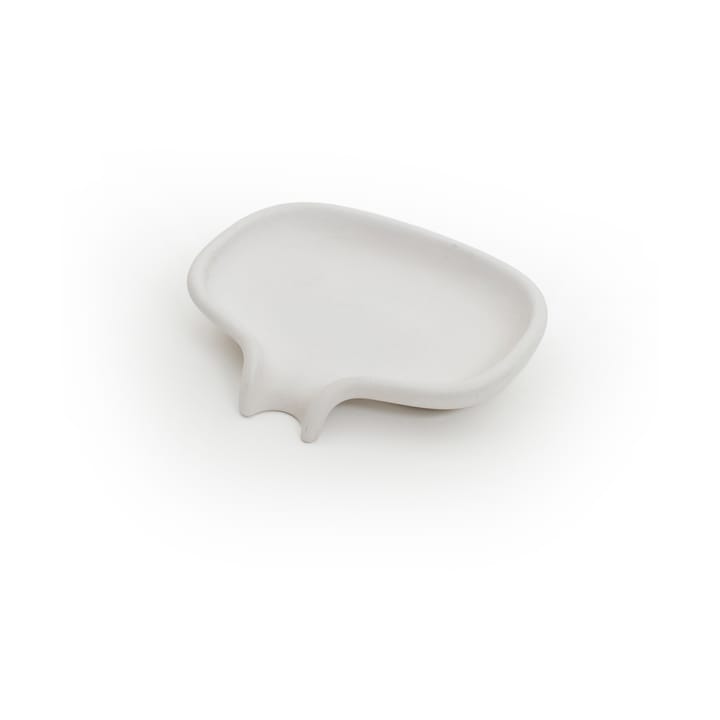 Portasapone con beccuccio di scolo in cemento Soap Saver Flow  - Bianco - Bosign