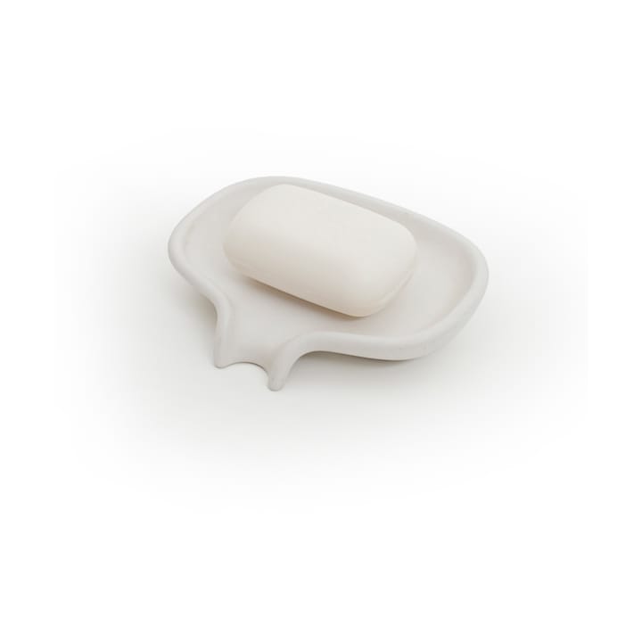 Portasapone con beccuccio di scolo in cemento Soap Saver Flow , Bianco Bosign