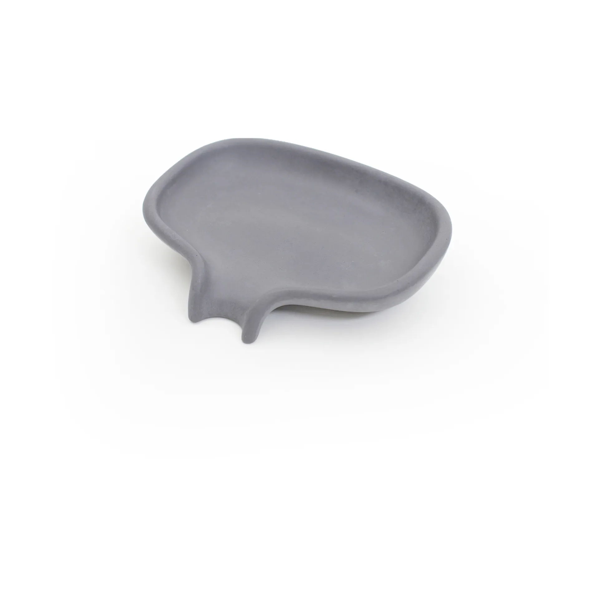Portasapone con beccuccio di scolo in cemento Soap Saver Flow , Grigio Bosign