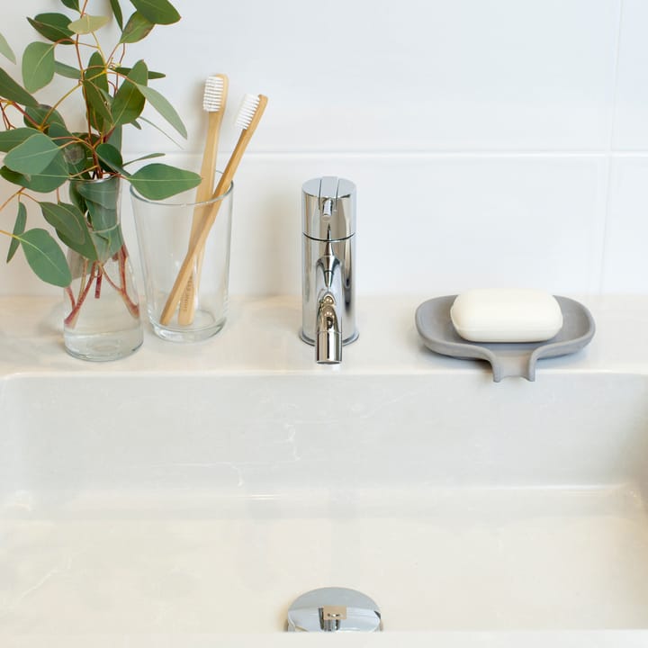 Portasapone con beccuccio di scolo in cemento Soap Saver Flow , Grigio Bosign
