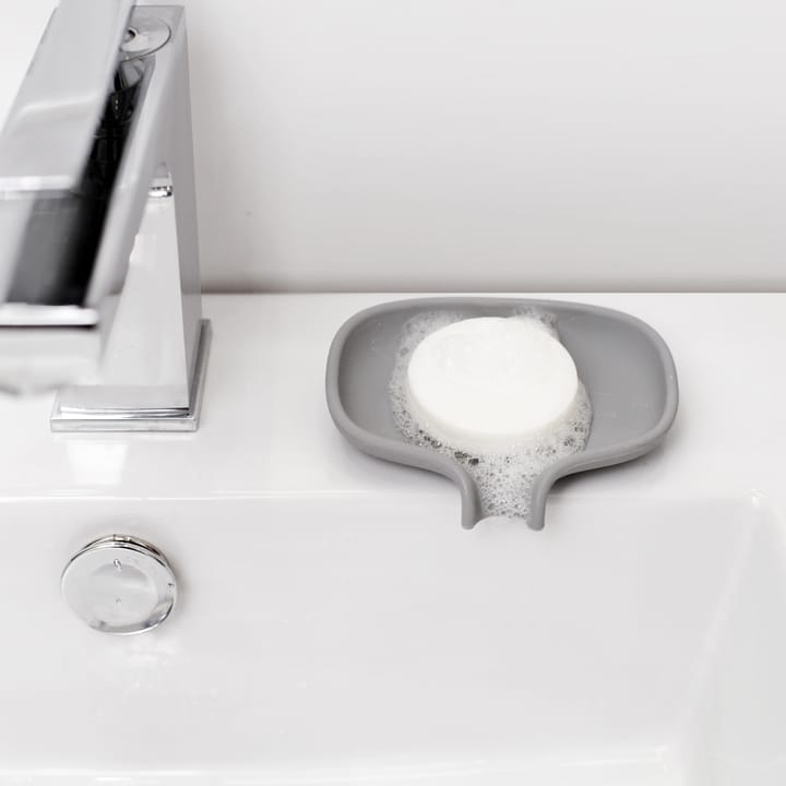 Portasapone con beccuccio di scolo piccolo Soap Saver Flow , Grigio Bosign