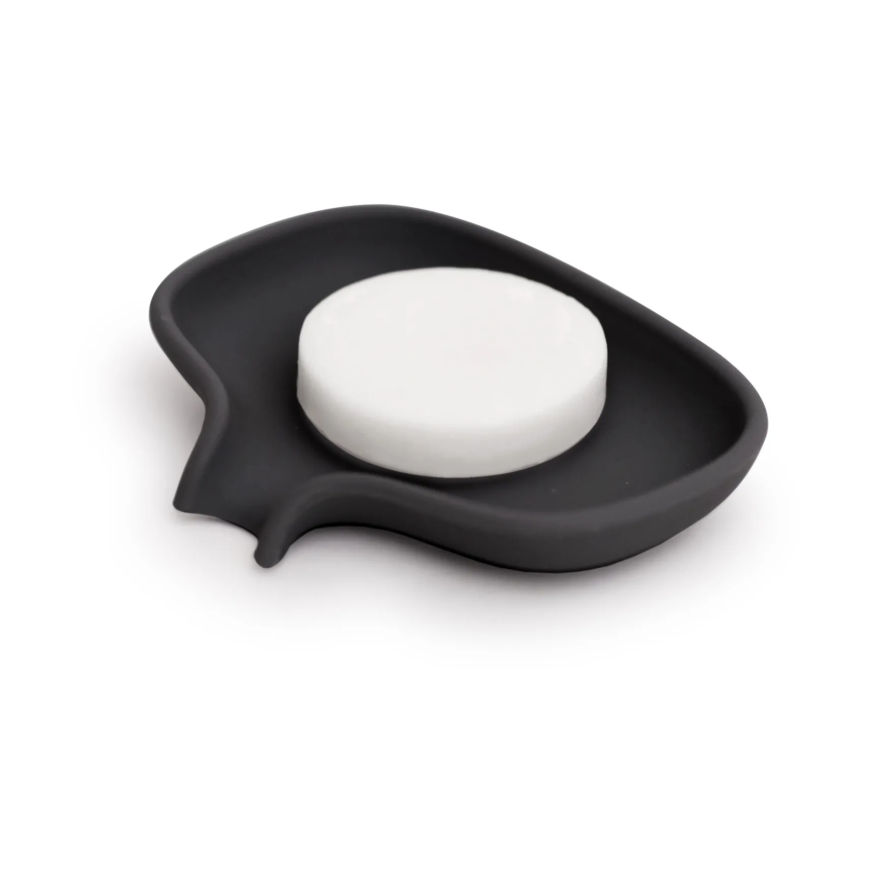 Portasapone con beccuccio di scolo piccolo Soap Saver Flow , Nero Bosign