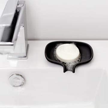 Portasapone con beccuccio di scolo piccolo Soap Saver Flow  - Nero - Bosign