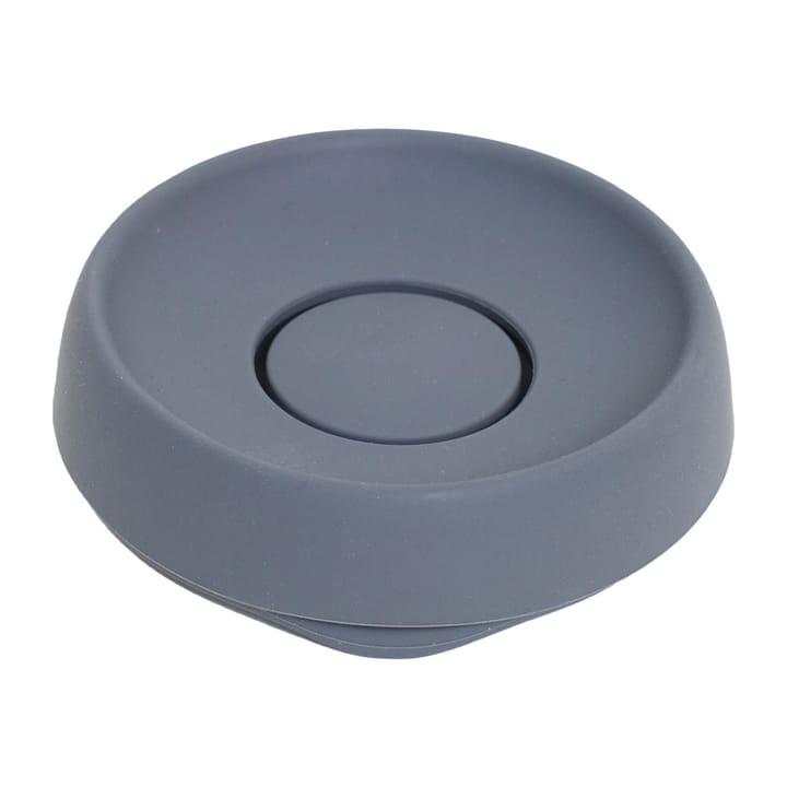 Portasapone in silicone con scarico nascosto, grande  - Grigio grafite - Bosign