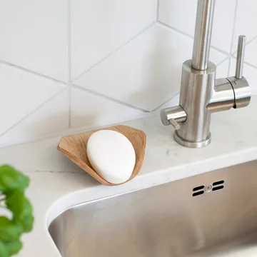 Portasapone Leaf™ con drenaggio 11,5x11,5 cm - Salice - Bosign