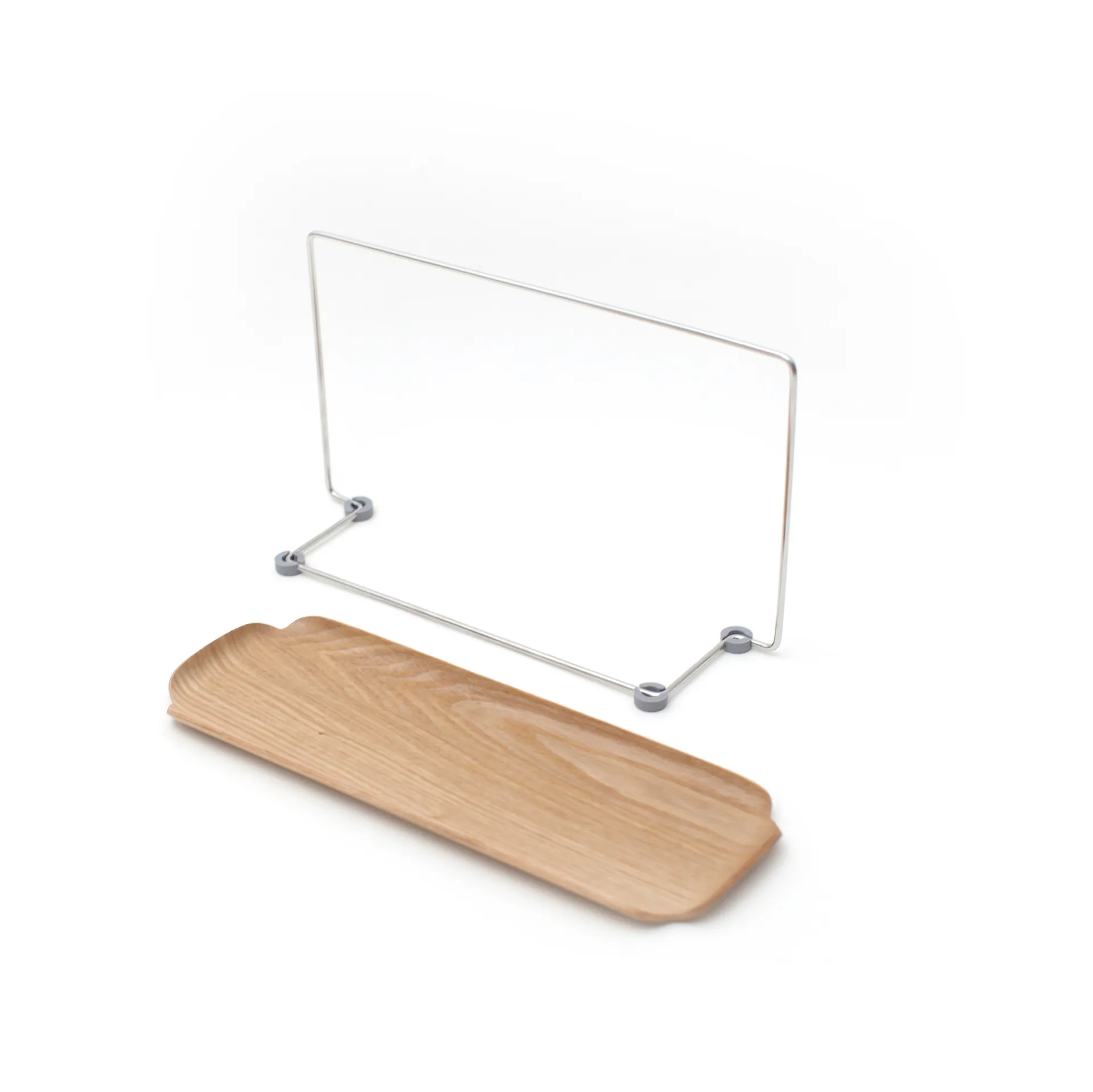 Scolapiatti con portapanni LEAF , Salice-acciaio inossidabile Bosign