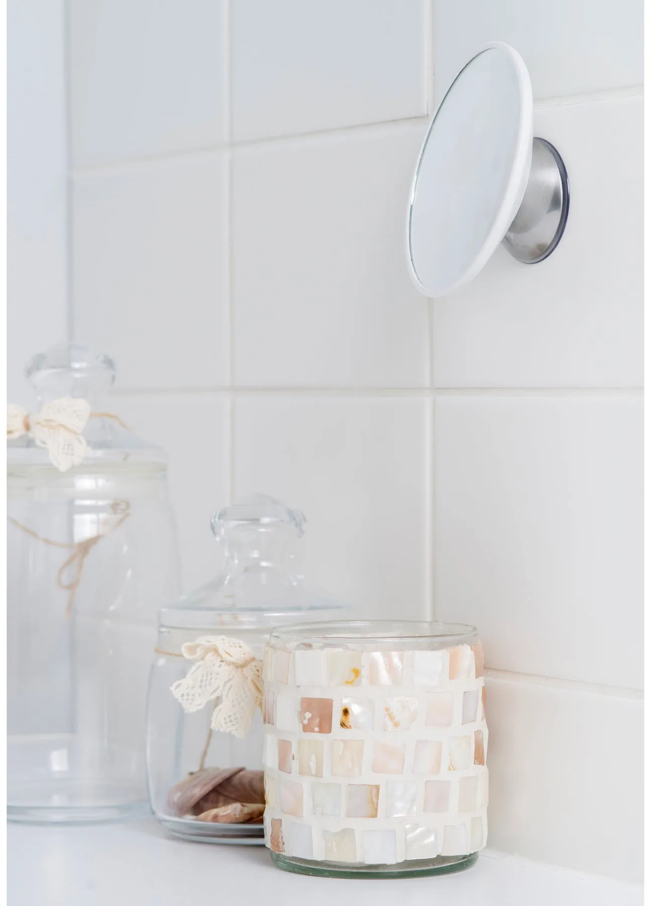 Specchio per trucco AirMirror x10 rimovibile con ventosa, Ø11,2 cm Bosign