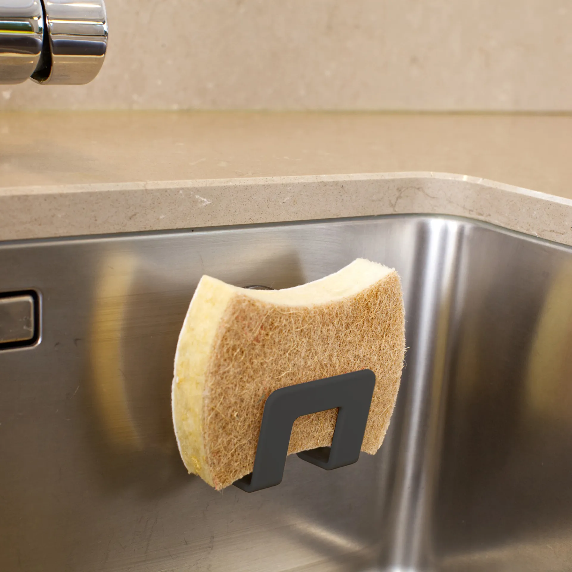 Supporto per spugna da cucina con ventosa Bosign , Grigio grafite Bosign