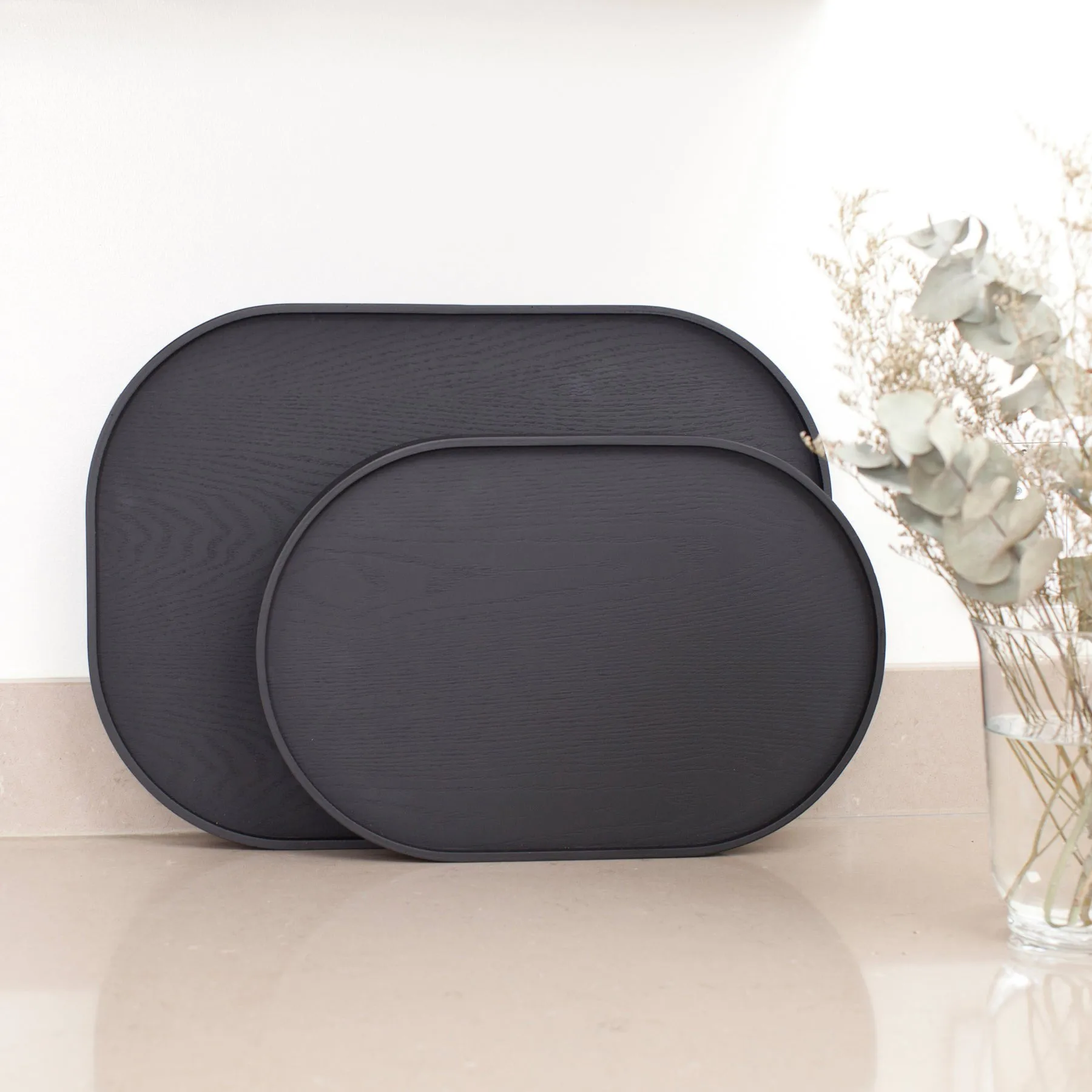 Vassoio CurveLine™ anti-slip 47x34 cm, Salice nero Bosign