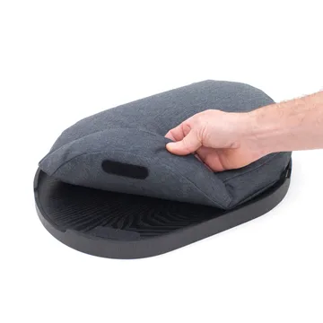 Vassoio da ginocchio CurveLine™ anti-slip 39x26 cm - Salice nero-grigio - Bosign