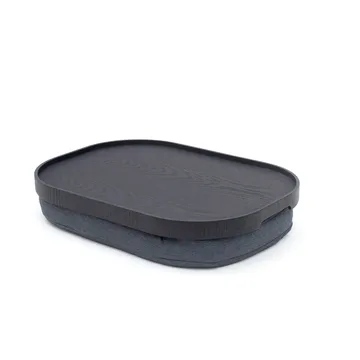 Vassoio da ginocchio CurveLine™ anti-slip 47x34 cm - Salice nero-grigio - Bosign