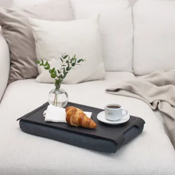 Vassoio da ginocchio Laptray anti-slip 43x23 cm - Salice nero-grigio - Bosign