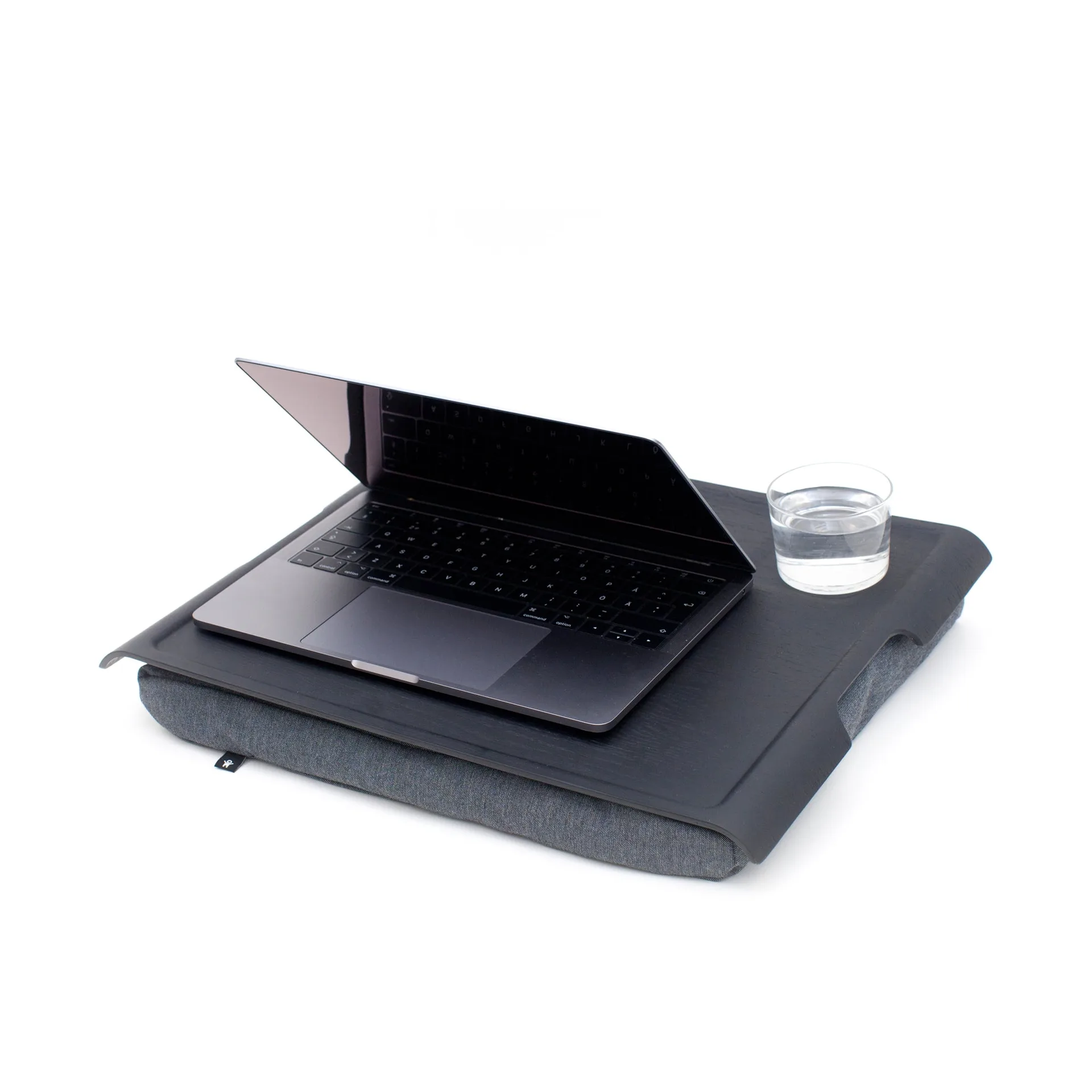 Vassoio da ginocchio Laptray anti-slip 46x38 cm, Salice nero-grigio Bosign