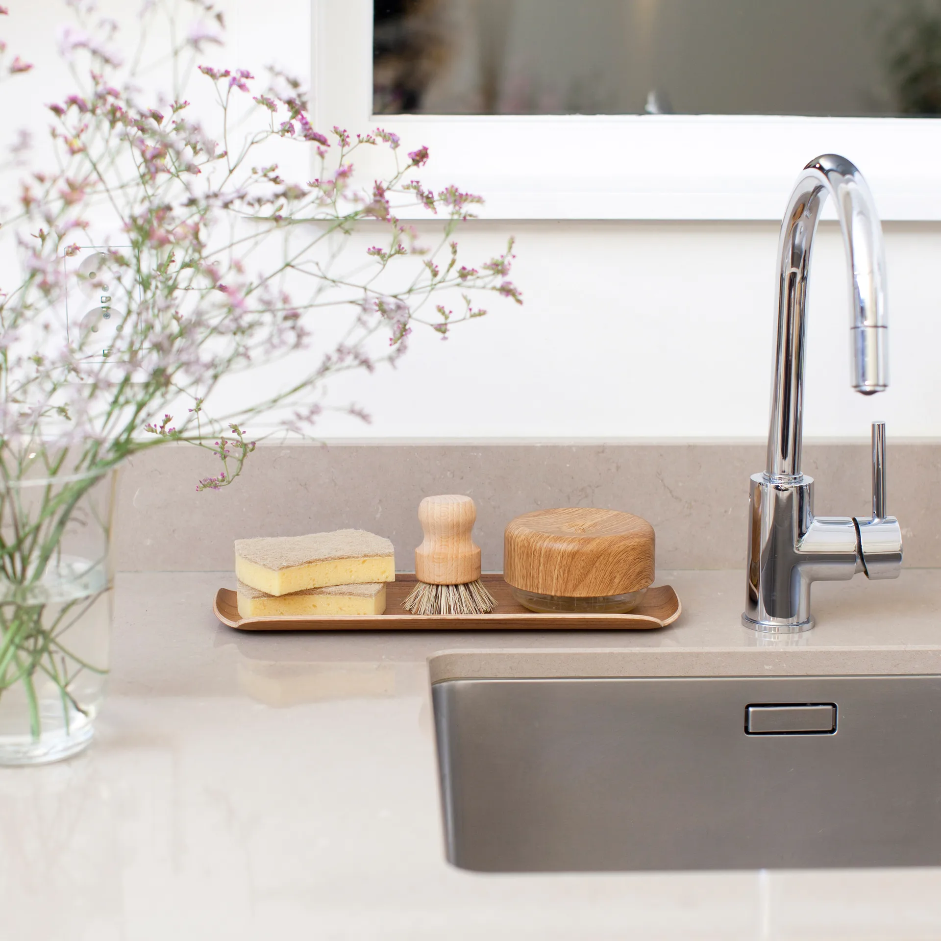 Vassoio Leaf Bosign, Noce Bosign