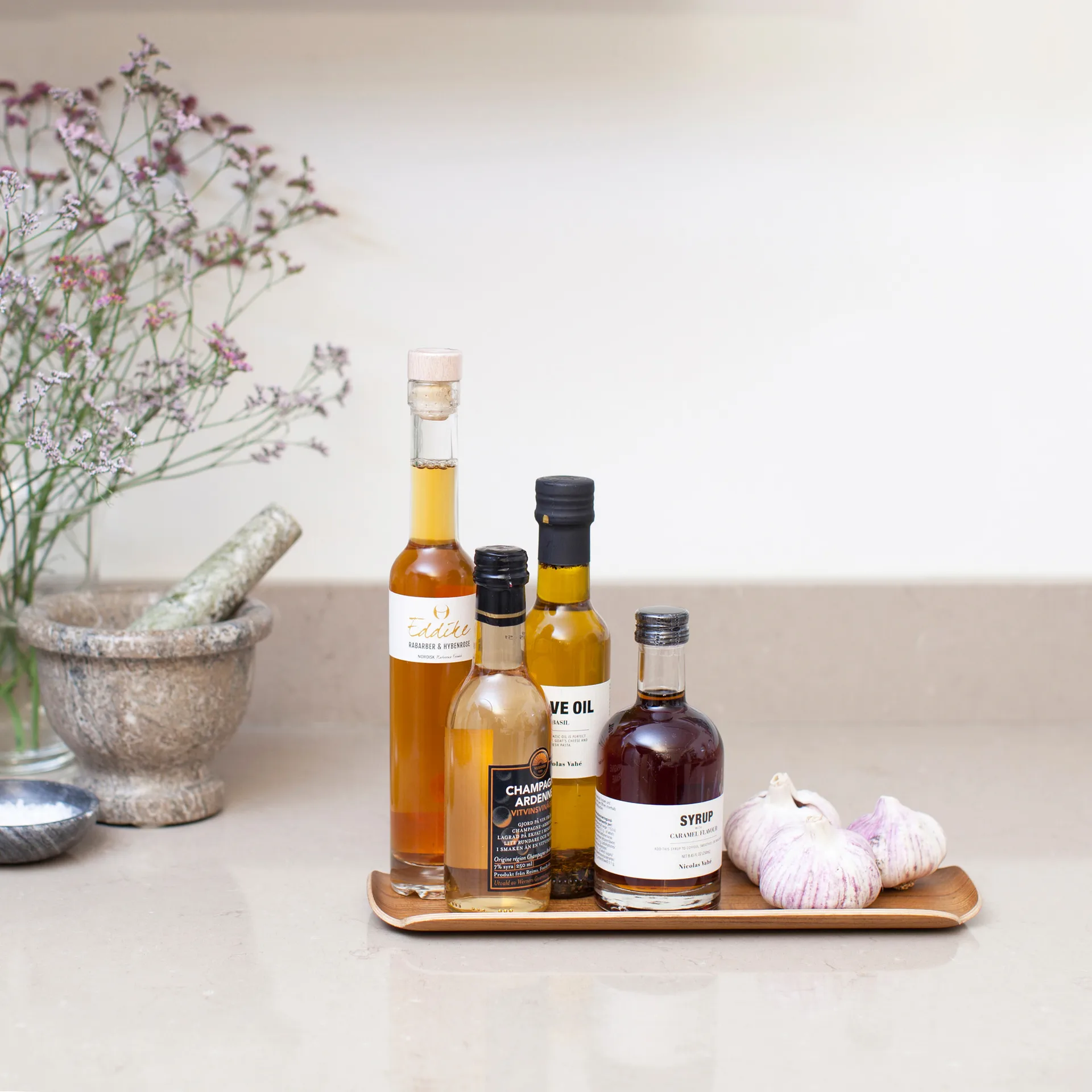 Vassoio Leaf Bosign, Noce Bosign