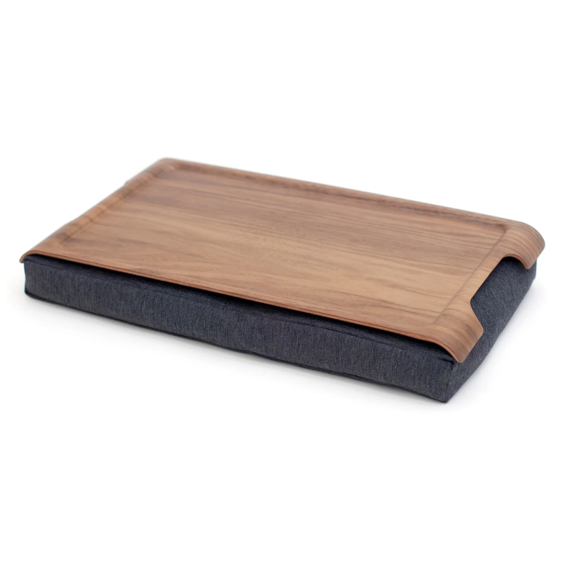 Vassoio per ginocchia mini, grigio-noce Bosign