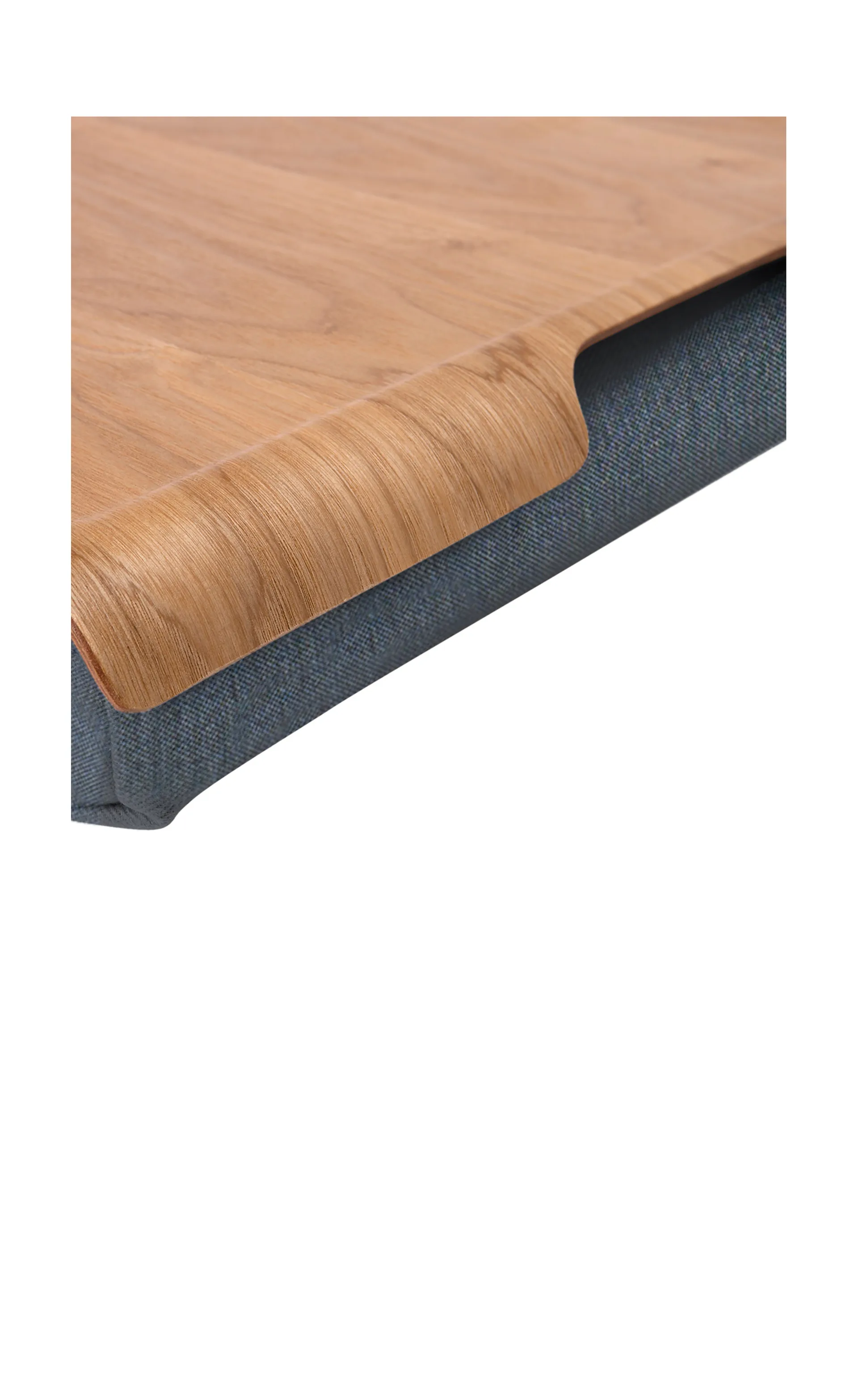 Vassoio-tavolino Bosign, Legno di salice, grigio sale & pepe Bosign