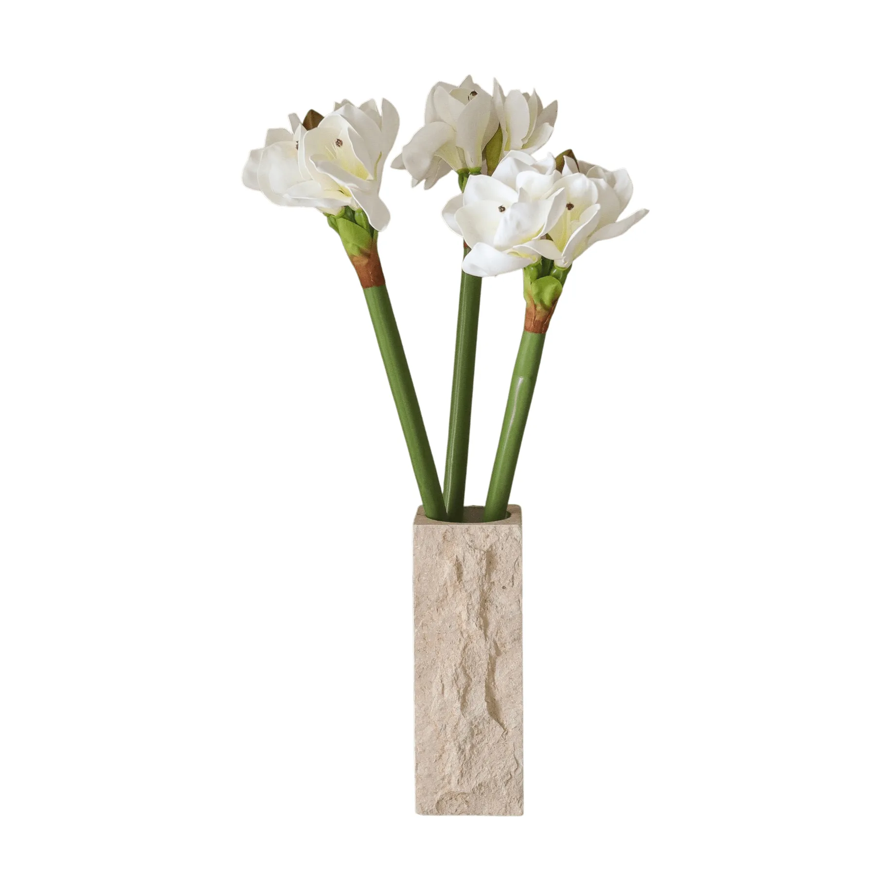 Amaryllis bouquet artificiale, Bianco, 73 cm Botané