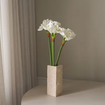 Amaryllis bouquet artificiale - Bianco, 73 cm - Botané