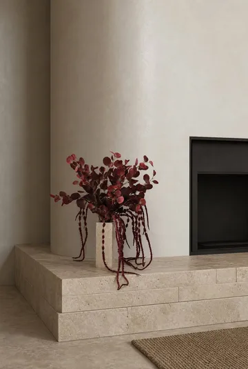 Bouquet artificiale Burgundy veil - Eucalipto, amaranto, 84 cm - Botané