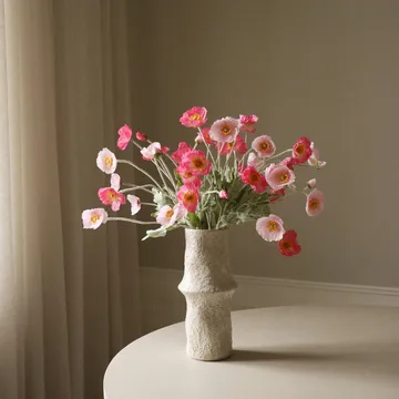 Bouquet artificiale di papaveri - Pink Pursuit, rosa chiaro-rosa, 10 pz - Botané