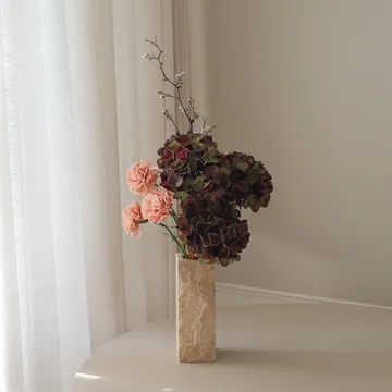 Bouquet artificiale Moody blush - Ortensia, garofano, ramo, 97 cm - Botané
