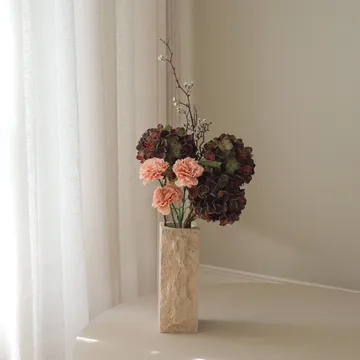 Bouquet artificiale Moody blush - Ortensia, garofano, ramo, 97 cm - Botané