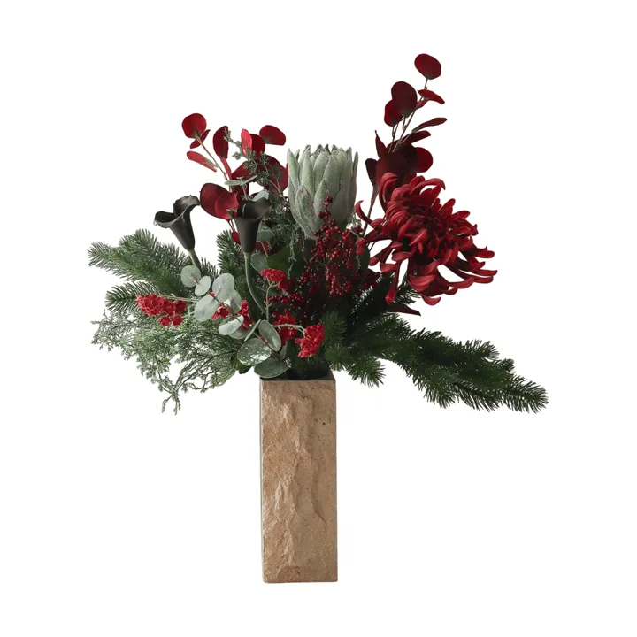 Bouquet artificiale Wild winter - Protea, crisantemo ragno, calla, eucalipto, 84 cm - Botané
