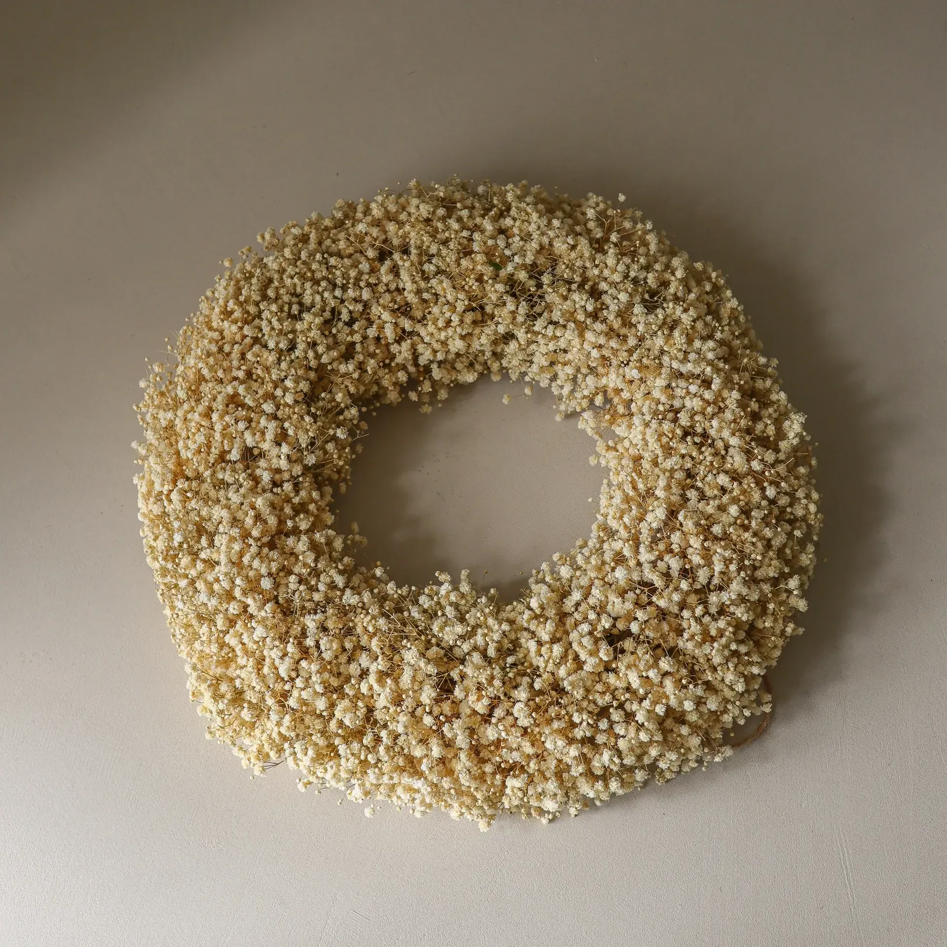 Brudslöja Wreath corona, Yellow, Ø40 cm Botané