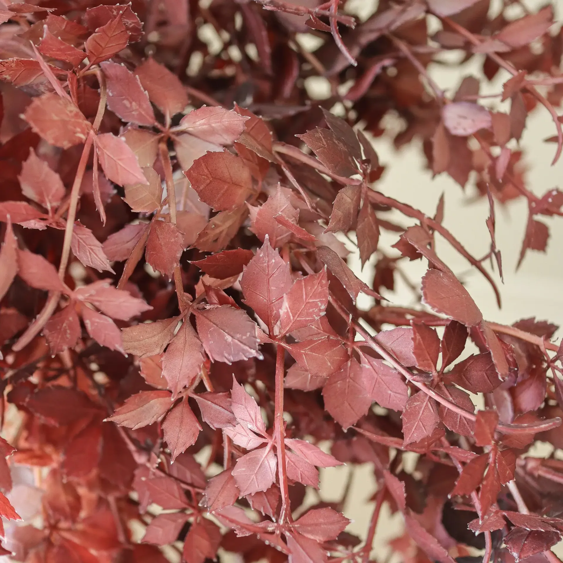 Burgundy Maple Branch bouquet artificiale, 107 cm, 4 pz Botané