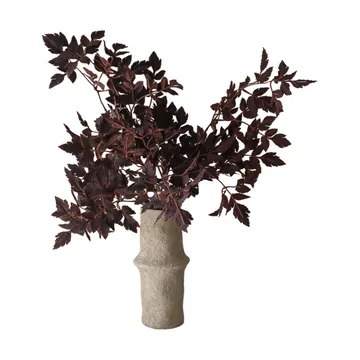 Burgundy Plum Leaves bouquet artificiale - 85 cm, 4 pz - Botané