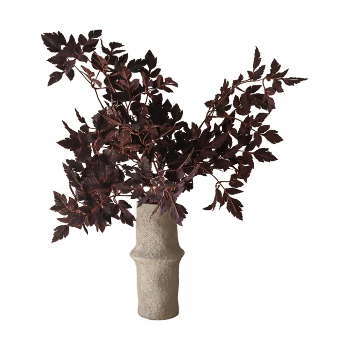 Burgundy Plum Leaves bouquet artificiale - 85 cm, 4 pz - Botané