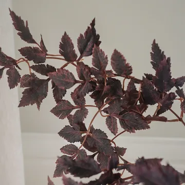 Burgundy Plum Leaves bouquet artificiale - 85 cm, 4 pz - Botané