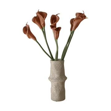 Calla giglio bouquet artificiale - Marrone, 62 cm, 8 pz - Botané