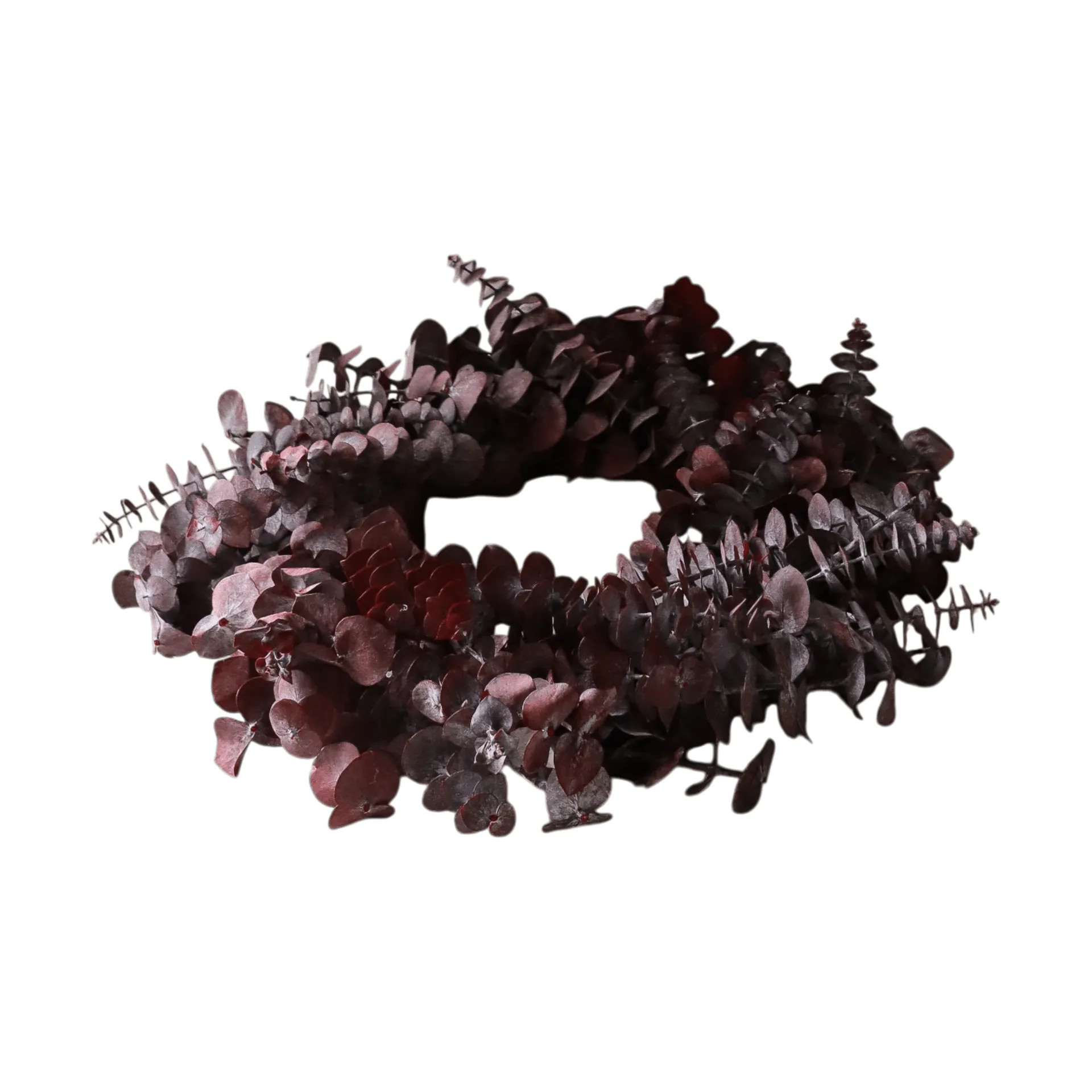 Eucalyptus Wreath ghirlanda, Rosso scuro, Ø40 cm Botané